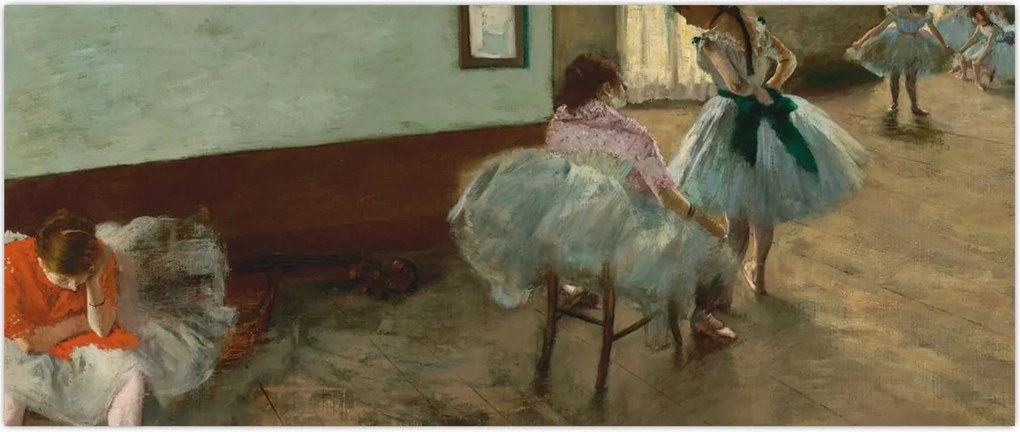 Tablou - Edgar Degas, The Dance Lesson, reproducere (120x50 cm)