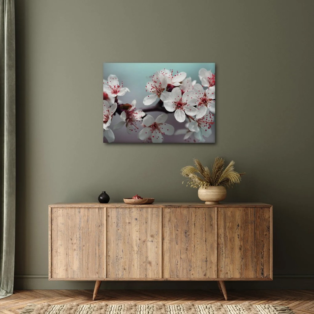 Tablou cu floare - roșie (70x50 cm)