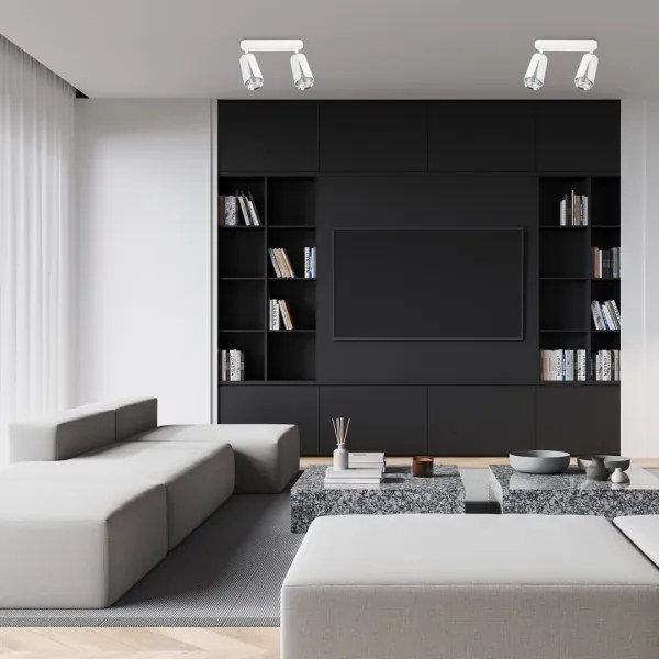 Spot FLOWER 2xGU10/8W/230V alb