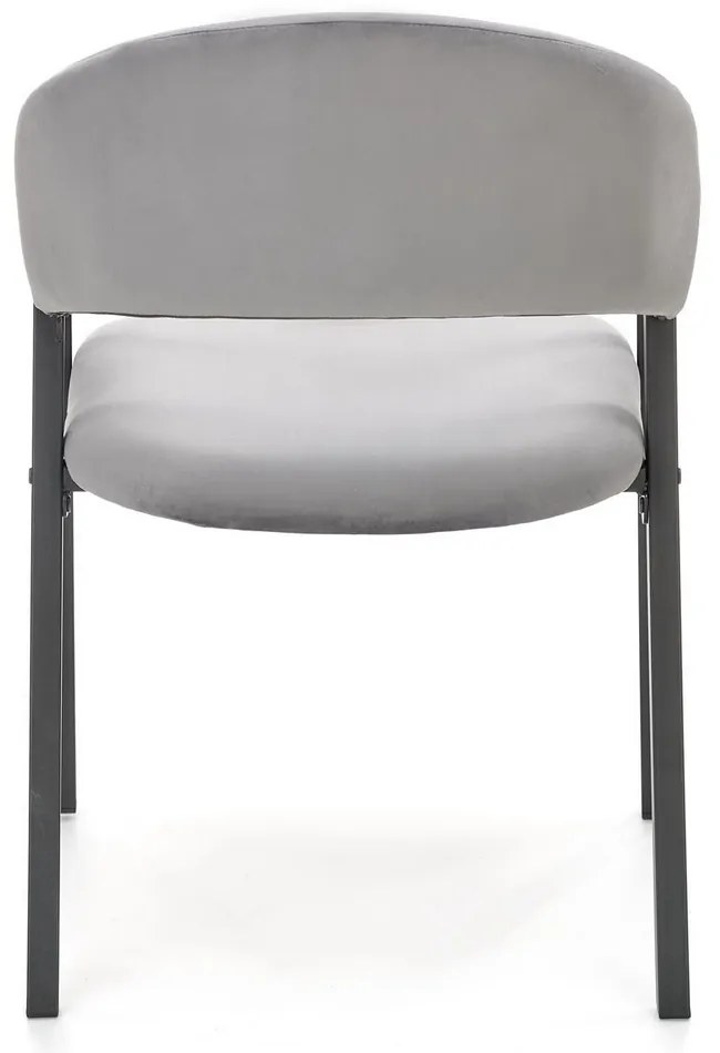 Scaun de bucaterie Zayne, gri/negru