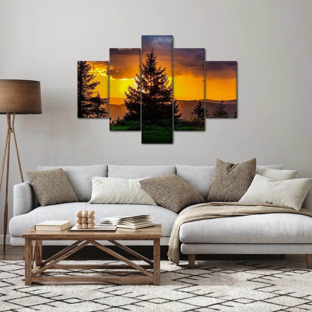 Tablou - coniferi (150x105 cm)
