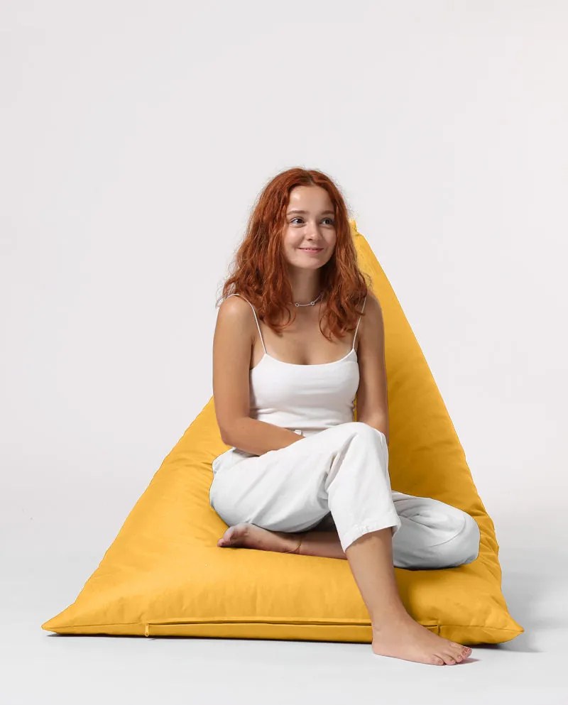 Fotoliu puf pentru grădină Pyramid Big Bed Pouf - Yellow