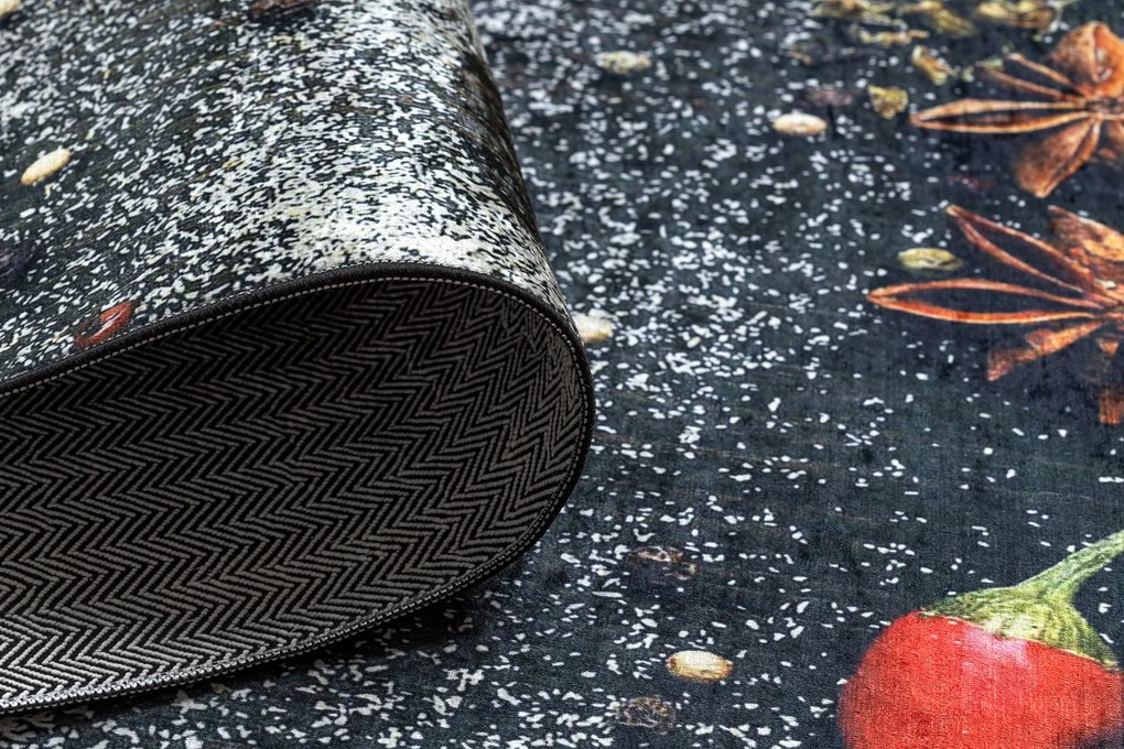 ANDRE 33150 covor lavabil Condimente, bucatarie, anti-alunecare - maro / bej