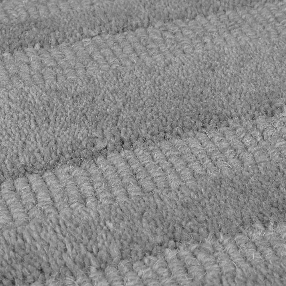 Covor gri țesut manual din lână 160x230 cm Zen Rectangles – Flair Rugs