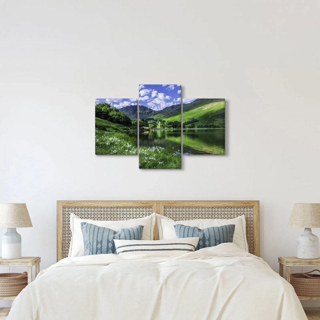 Tablou - Peisaj cu un lac (90x60 cm)