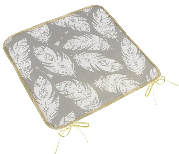 Bellatex Pernă de scaun Adéla Smooth Pană gri, alb, 40 x 40 cm
