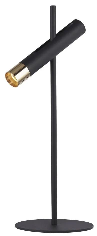 Veioza/Lampa de masa LED design minimalist Belle negru/auriu