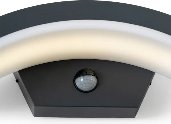 Aplică LED de exterior cu senzor Brilagi ARCELO LED/8W/230V IP54