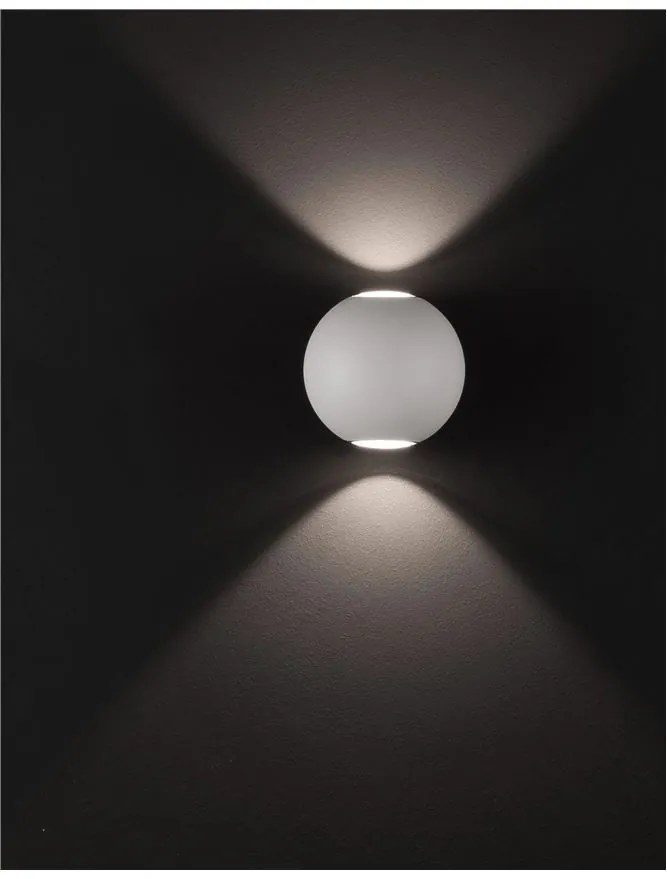 Aplica LED ambientala de exterior IP54 COMO 2 alba NVL-726217