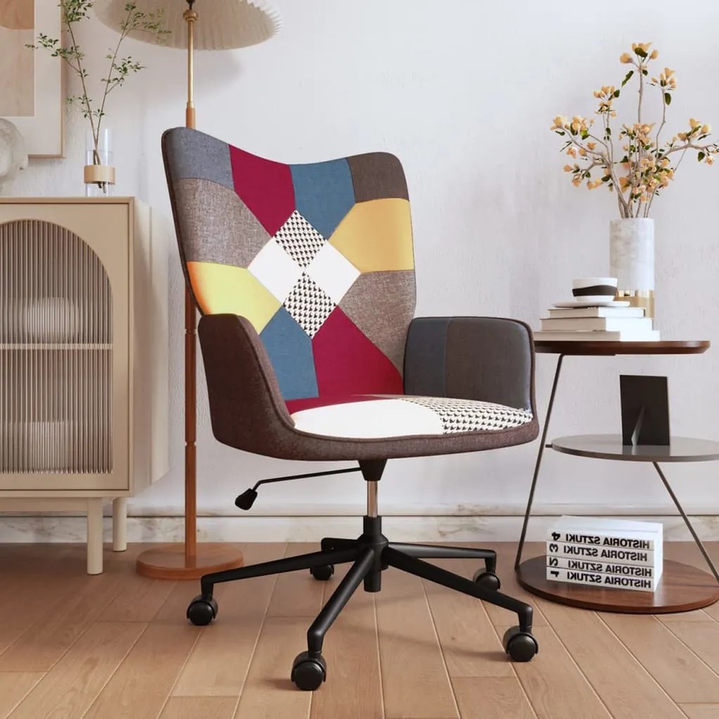 328194 vidaXL Scaun de relaxare, textil, petice