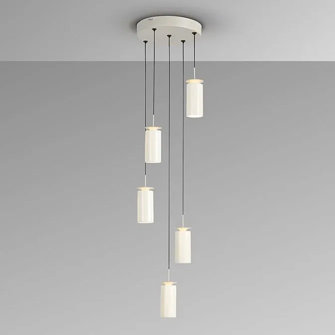 Lustra cu 5 pendule ceramice LED Alfara