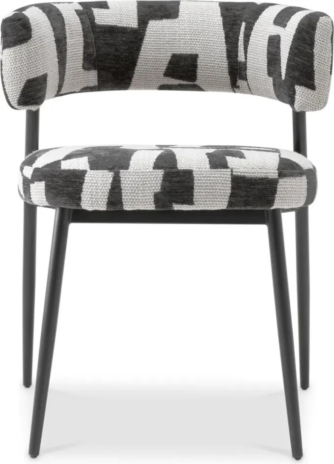 Scaun dining design LUX Folsom, Brooklyn black