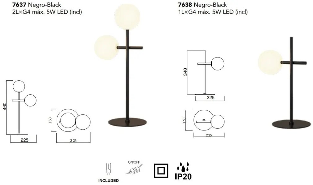 Veioza, Lampa de masa design Art Deco CELLAR 2L