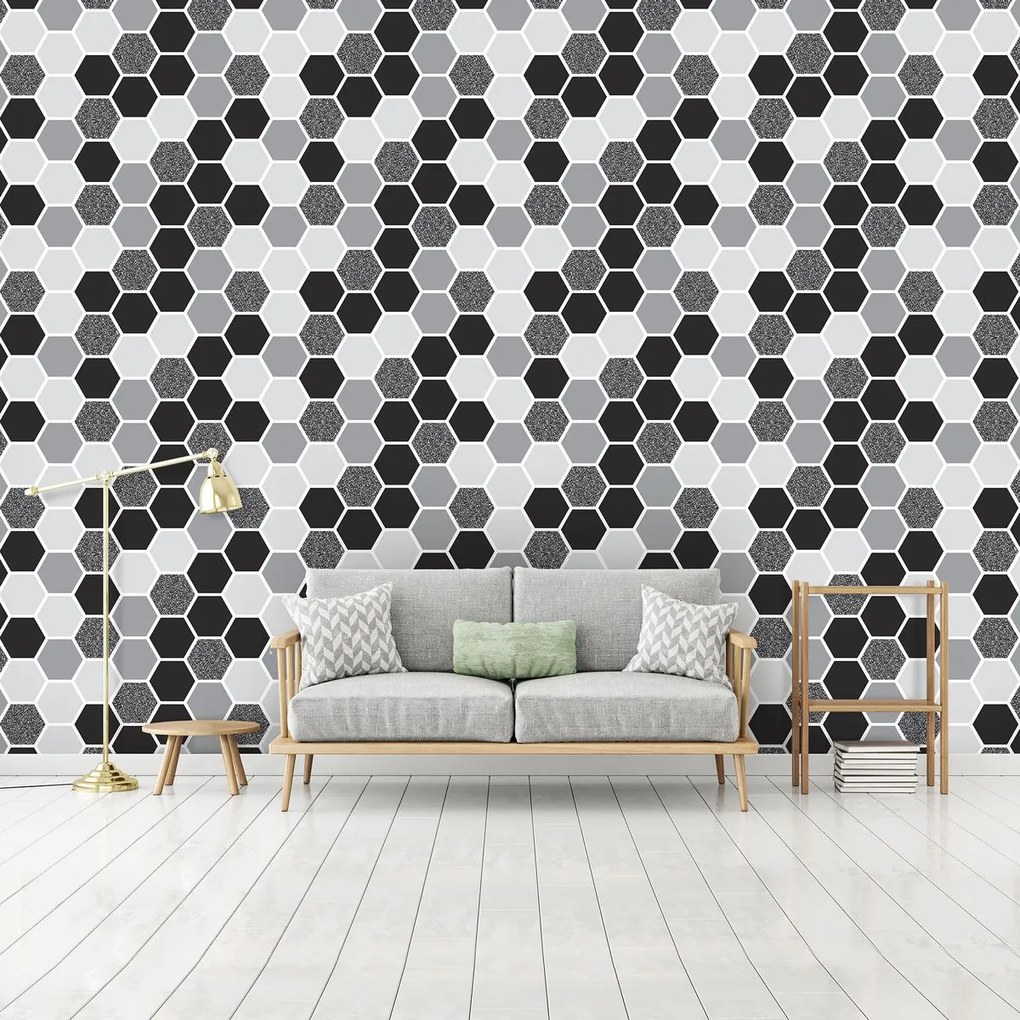 Fototapet - Hexagon mozaic (254x184 cm)