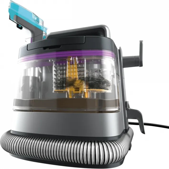 Aspirator cu spalare Shark StainStriker PX250EUT, 450 W, 0,72 l, Portabil, Par animale de companie, 4 accesorii, Gri/Negru