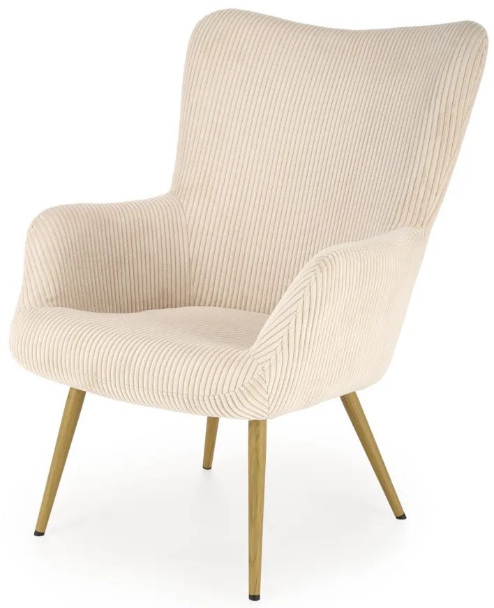 Fotoliu Amaro velvet crem H97 cm