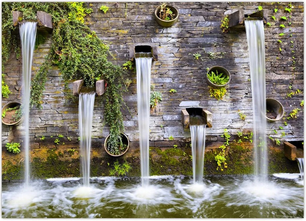 Tablou - Zid de piatră, Hamburg, Germania (70x50 cm)