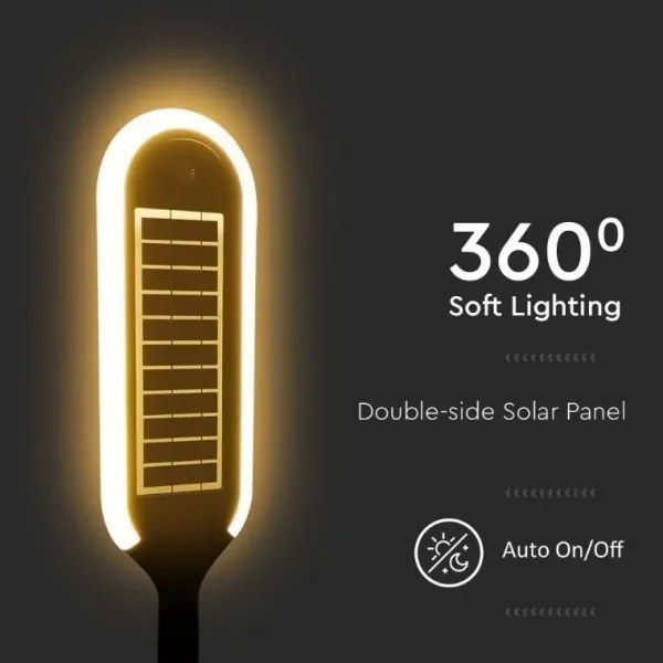 Lampă solară LED cu senzor BOLLARD LED/5W/5,5V 70 cm 3000K IP65 2000 mAh