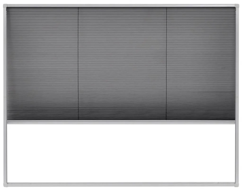 Ecran insecte pentru ferestre aluminiu, 130x100 cm Alb, 130 x 100 cm