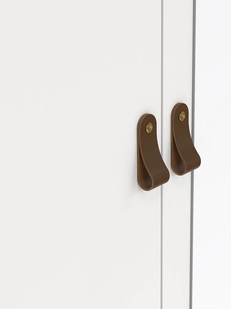 Șifonier alb cu oglindă 150x199x58 cm Madrid – Tvilum