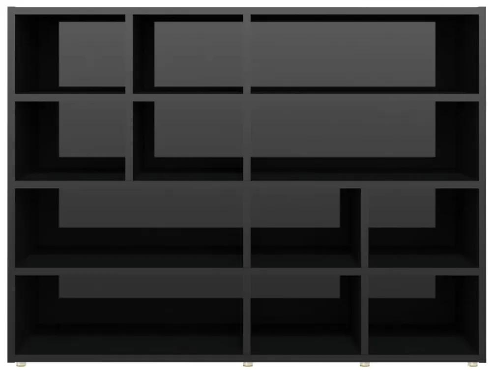 Dulap lateral, negru extralucios, 97x32x72 cm, PAL 1, negru foarte lucios, 1
