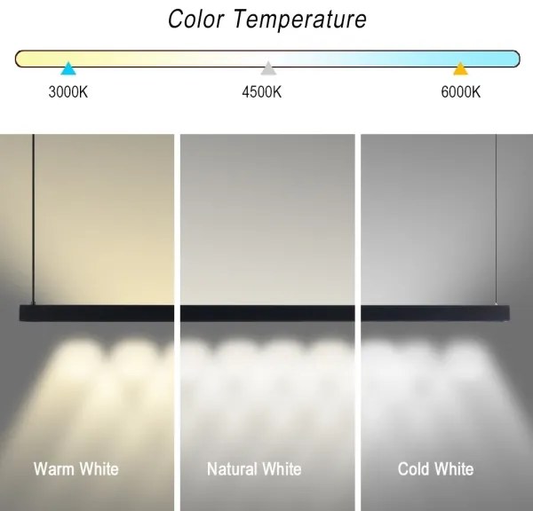 Immax NEO 07307L-LED MADEIRA – lampă suspendată pe cablu, reglabilă, 33W/230V, Wi‑Fi Tuya, 152 cm, neagră