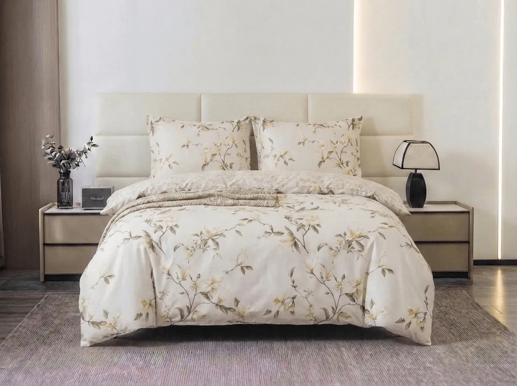 Lenjerie de pat din microfibra LUNAVA crem Dimensiune lenjerie de pat: 70 x 90 cm | 140 x 200 cm