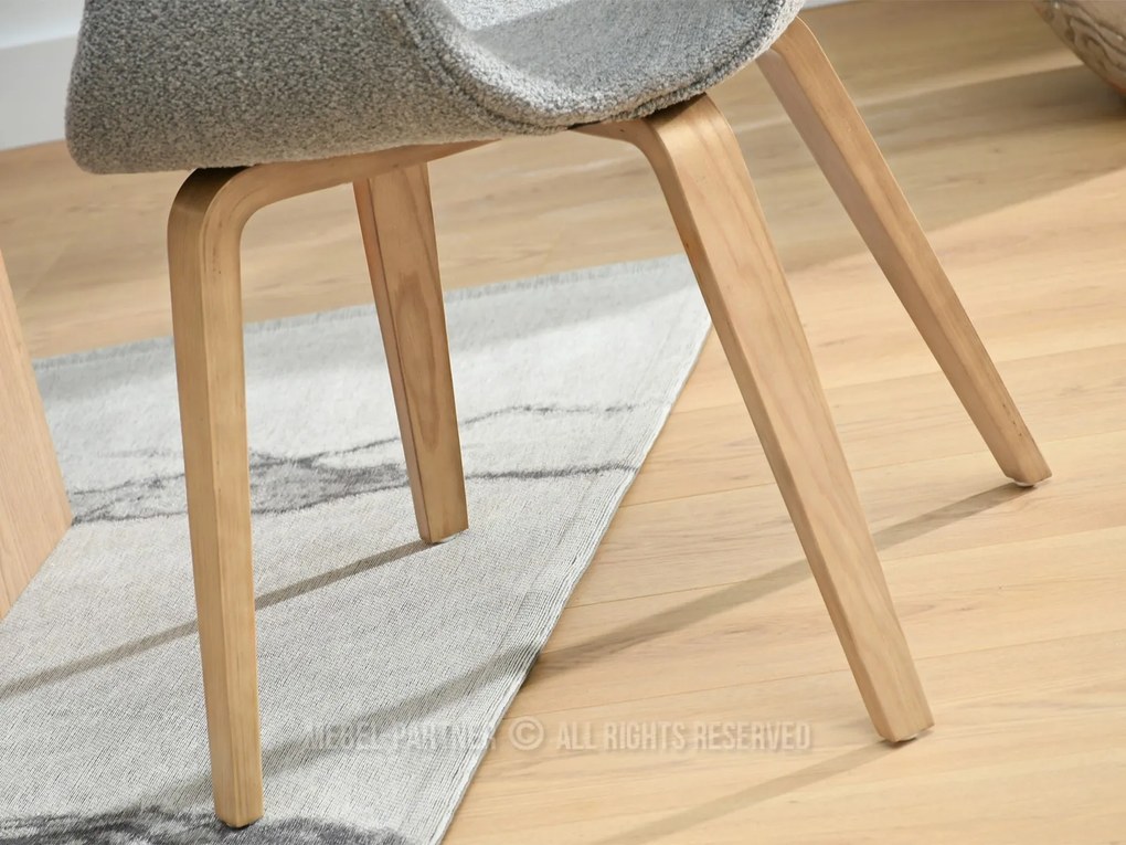 Scaun Kurt (stejar gri + stejar). Promo -21%. 1111098