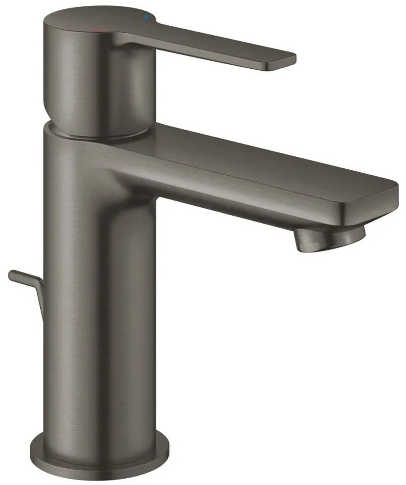 Baterie lavoar antracit mat Grohe Lineare, cu ventil pop-up, marime XS
