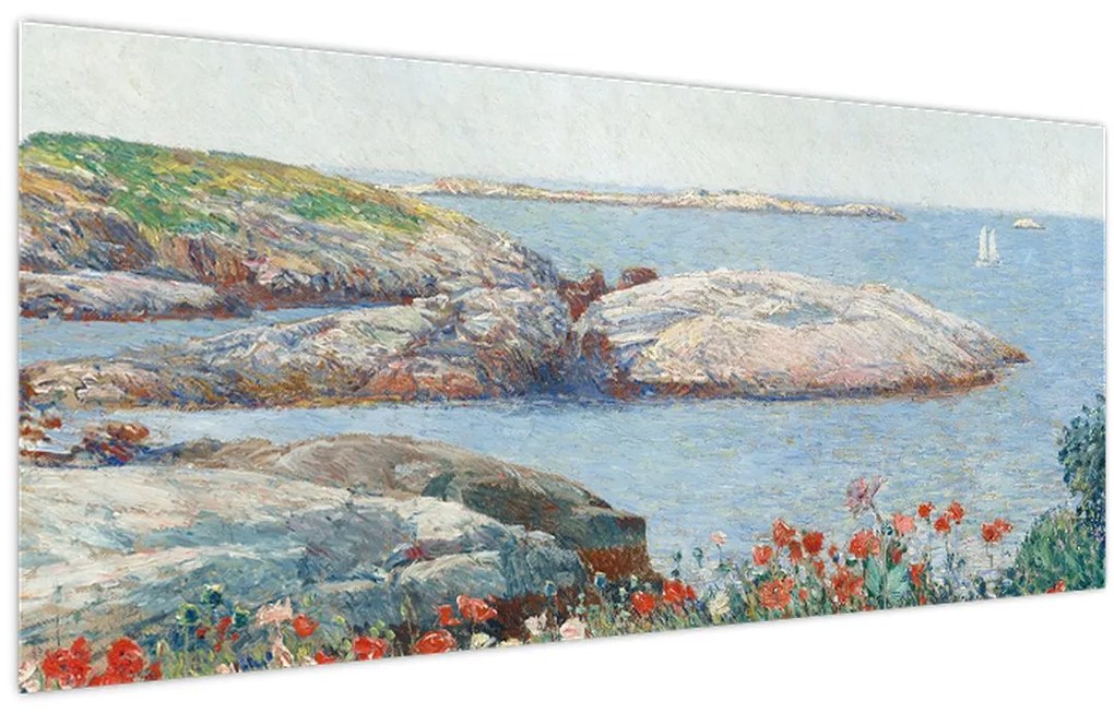 Tablou - Childe Hassam, Poppies,  Isles of Shoals, reproducere (120x50 cm)