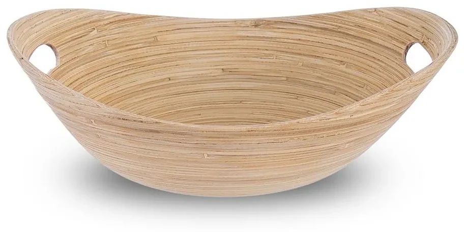 Castron oval Orion, bambus rulat, 32 x 24,5 cm