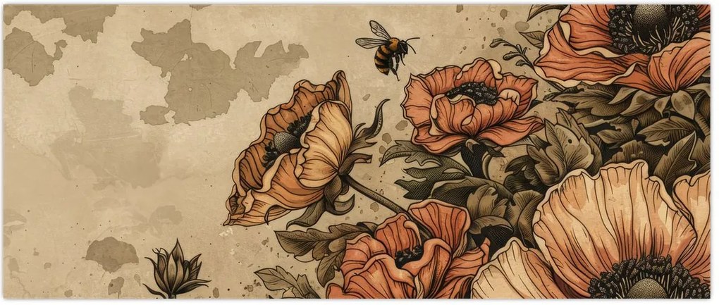 Tablou - Pajiștea albinelor II. (120x50 cm)