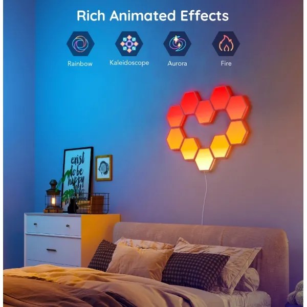 Govee - Panou LED RGB reglabil 36W 230V Wi-Fi