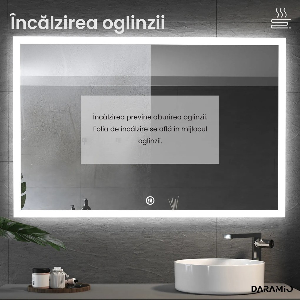 Oglindă cu iluminare LED F3