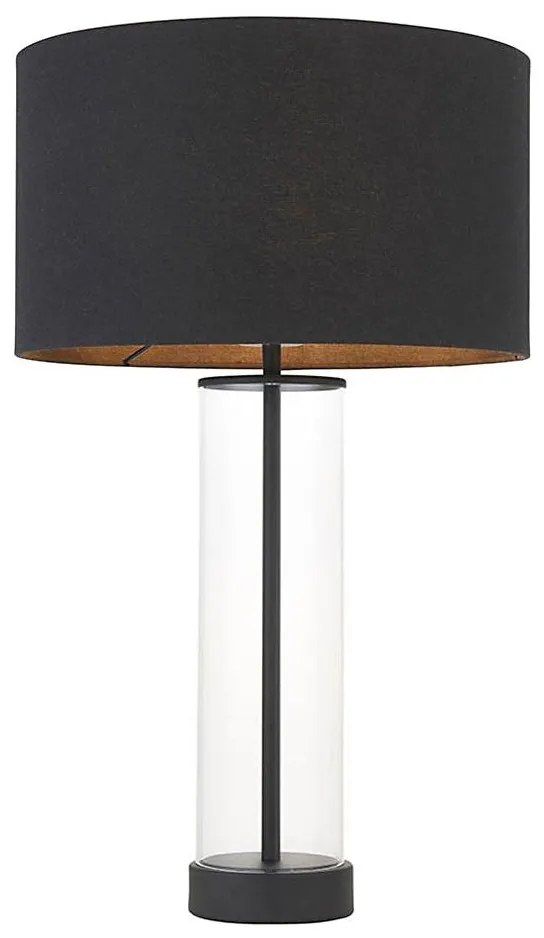 Endon 100440 - Lampă de masă cu dimmer LESSINA 1xE27/10W/230V neagră