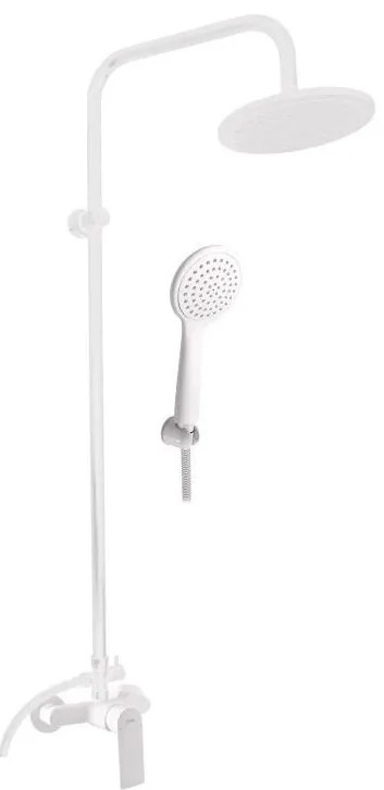 RAV Slezák NL182.5/7BMAT - Set de duș cu baterie NIL, alb mat