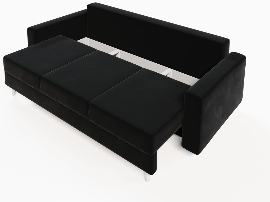 Canapea extensibilă Kineton (negru). 1007749
