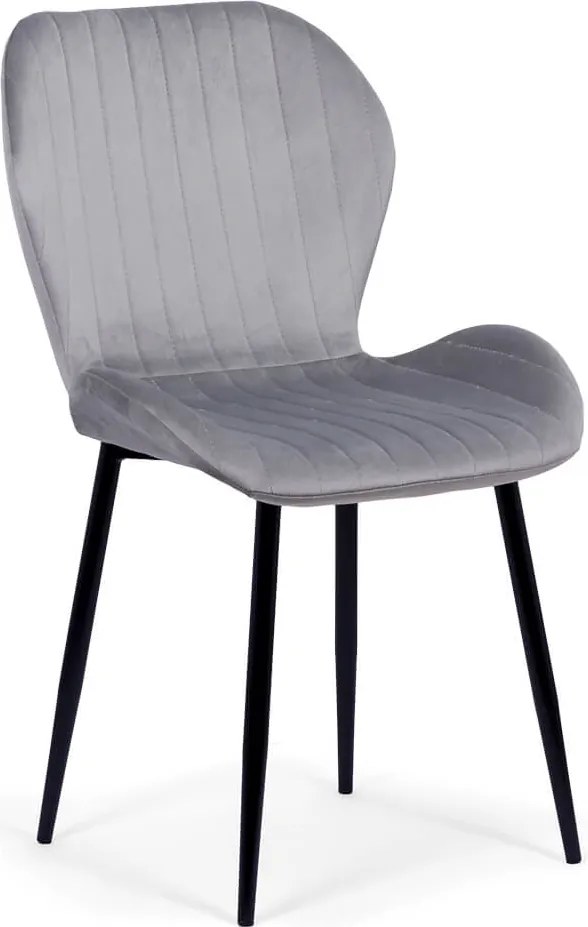 RESIGILAT - Scaune living din catifea BUC 248U gri