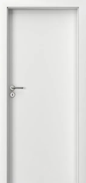 Usa de interior HPL 0.7 cu toc metalic - Suprafata Antimicrobiana Fagure, Toc metalic de colt std., 100 mm, Alb