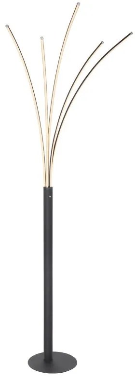 Lampadar LED design modern Bizzy negru, alb