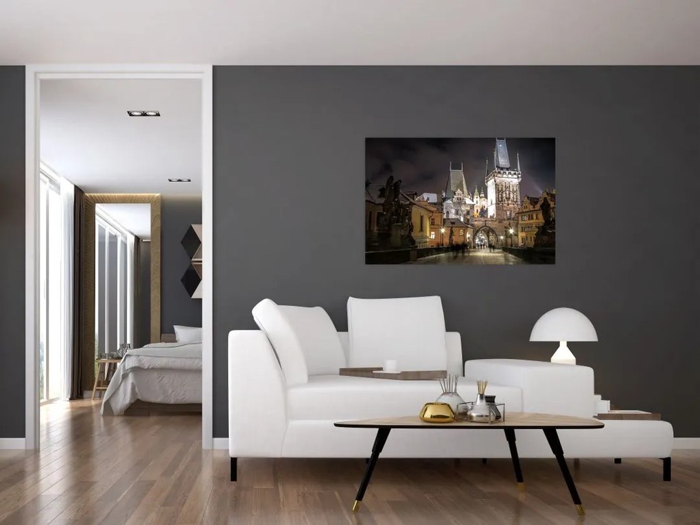 Tablou cu Poarta de pulbere iluminată (90x60 cm)