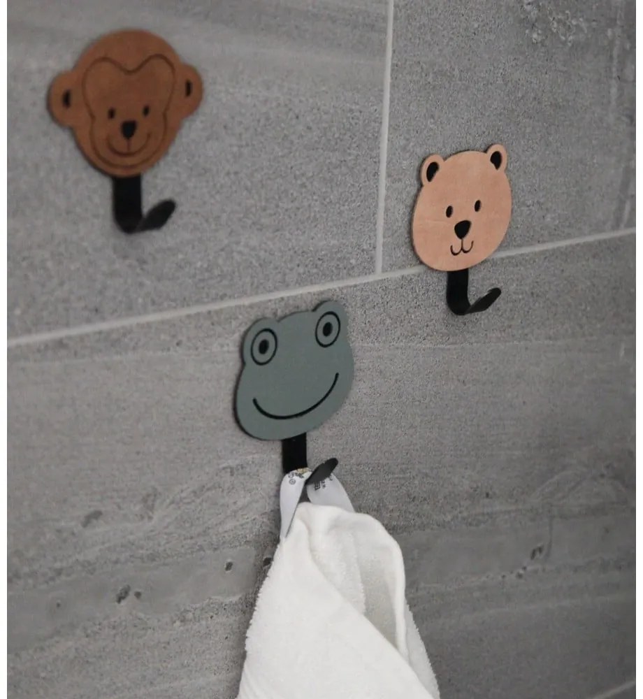 Cârlig maro autoadeziv din oțel Bear Nupo – LIND DNA