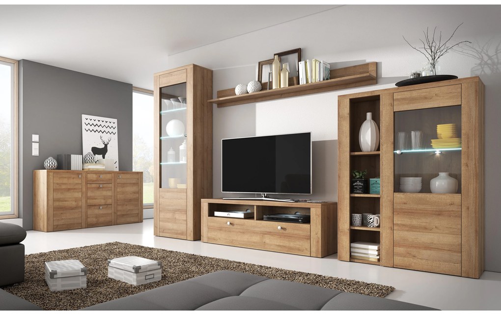 Mobilier living Larita Typ 10 (stejar riviera). 1030527