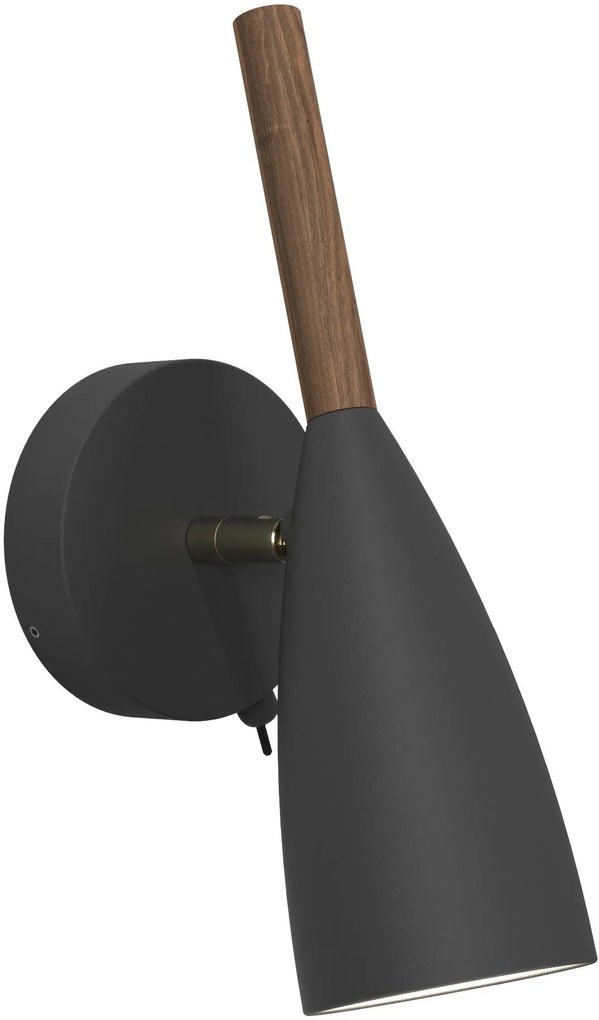 Aplica de perete Pure 10 neagra 7,5/17/26 cm