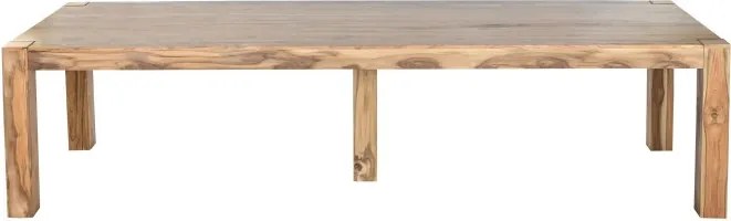 Masă dining din lemn masiv de tec, finisaj natural, 300 x 100 x 78 cm, „Balinese"