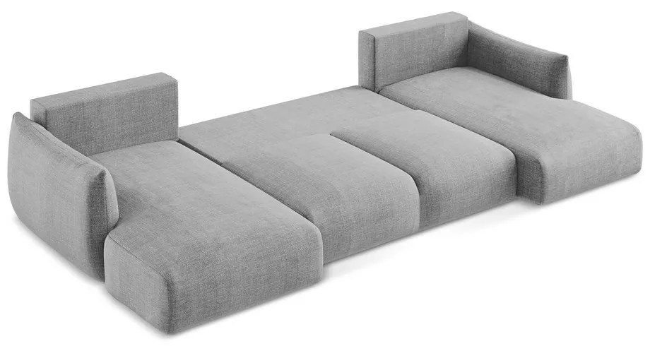 Colțar gri deschis extensibil (în formă de "U") Leila – Makamii