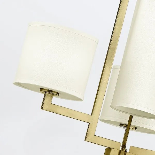 Hinkley HK-HAMPTON4-BB - Candelabru HAMPTON suspendat pe lanț, 4xE27/60W/230V, auriu