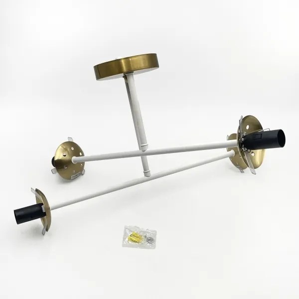 Brilagi - Lustră aplicată MALIVA, 4xE14/15W/230V, auriu/alb