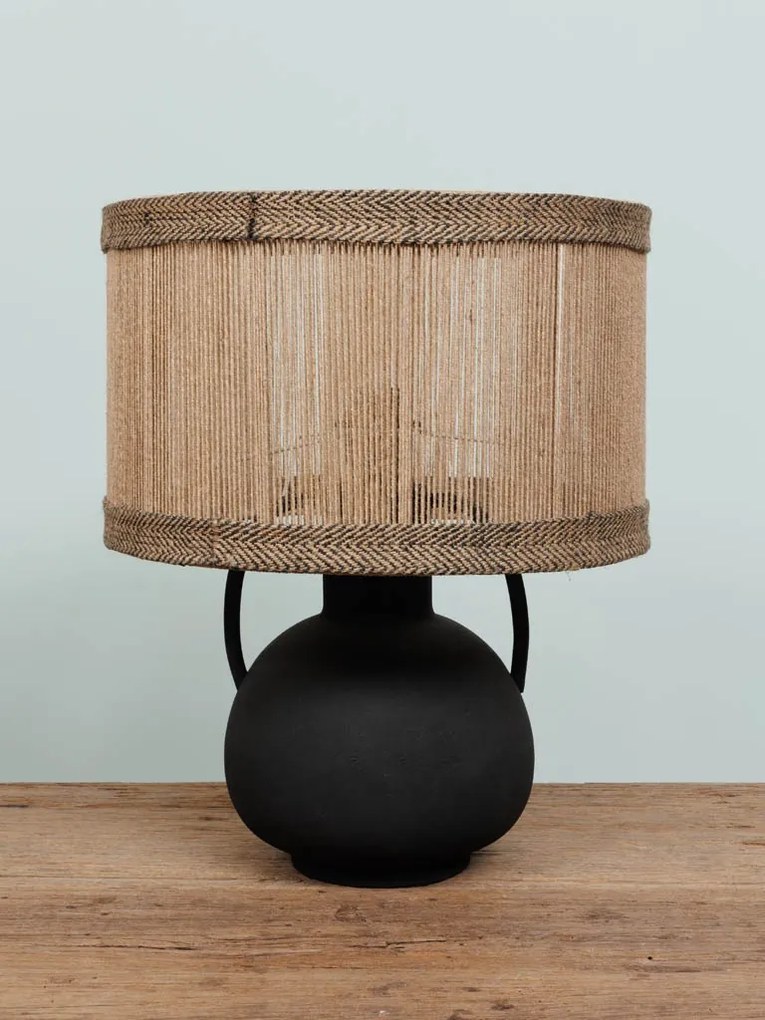 Lampa de masa, cu abajur din iuta natuala, Luanda