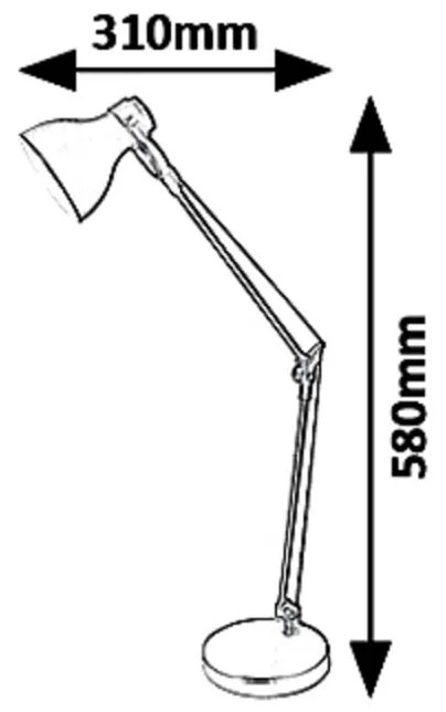 Veioza / Lampa de birou din metal Carter bej